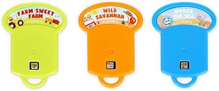 Legami - Set of 3 Discs for Project Stories Flashlight: Farm Sweet Farm, Under The Sea and Wild Savannah, 8 Slides per Disc for a Total of 24, Plastic