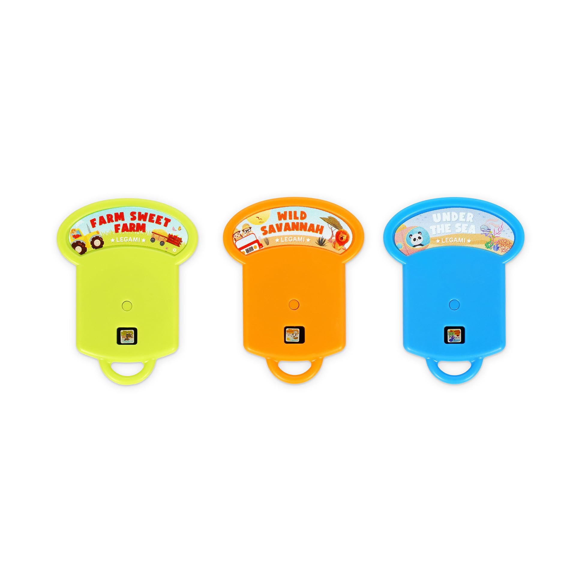 Legami - Set of 3 Discs for Project Stories Flashlight: Farm Sweet Farm, Under The Sea and Wild Savannah, 8 Slides per Disc for a Total of 24, Plastic
