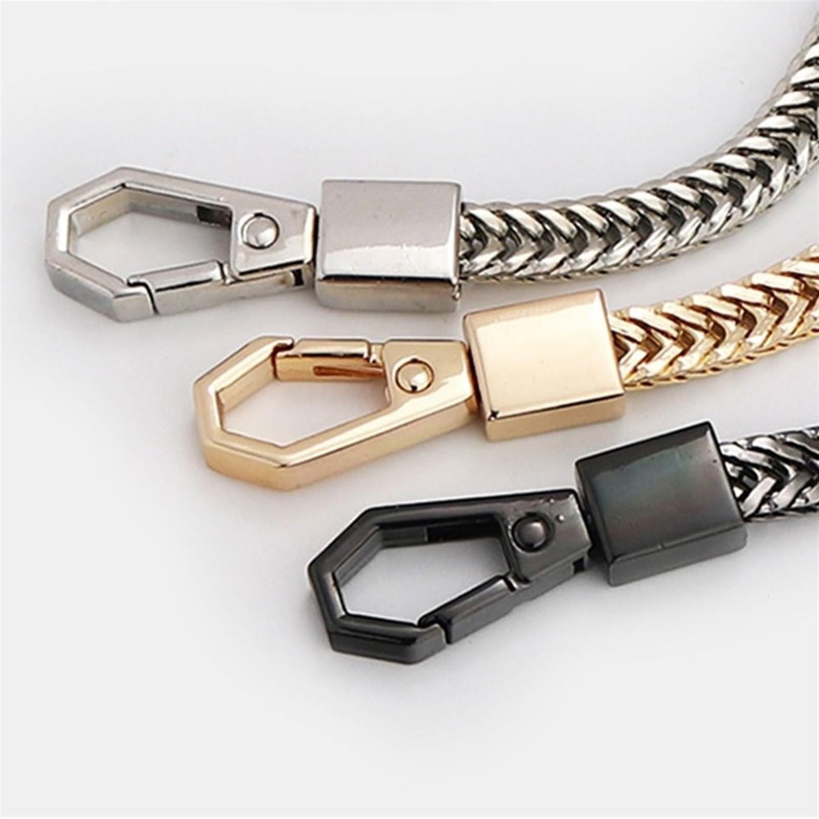 Correa de hombro para bolso 80/90/100/110/120/130/140 Cm Bolso de metal con cadena Bolso de bricolaje con cadena de bolso alternativa Correa for el hombro Bolso pequeño Bolso con asa Bolso cruzado con