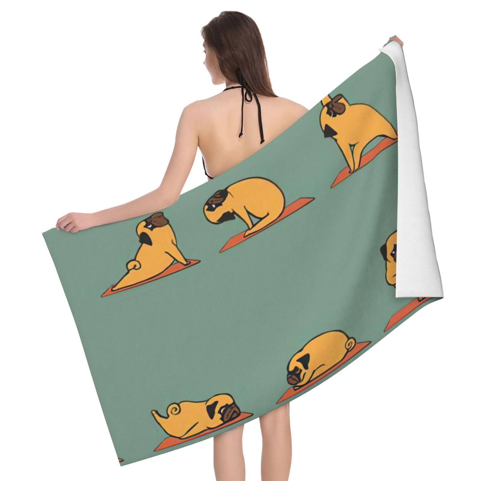 Serviette microfibre carlin de yoga finies les odeurs