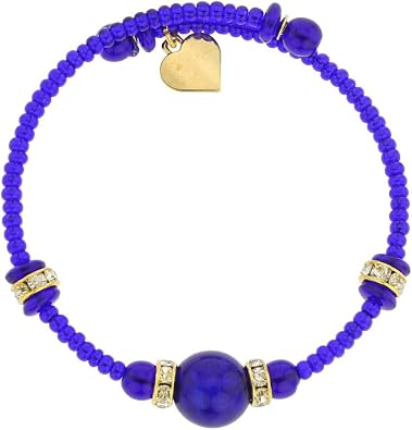 Glass Of Venice Carino Murano Glass Bracelet - Navy Blue