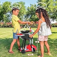 JOYIN 34 PCS Kitchen Toy Set, BBQ Play Grill, Cooking Toy Set, Little Chef Play, Kids Grill Playset Interactive BBQ for Kids with Light & Sound, Birthday Gift for Boys Girls - Image 7