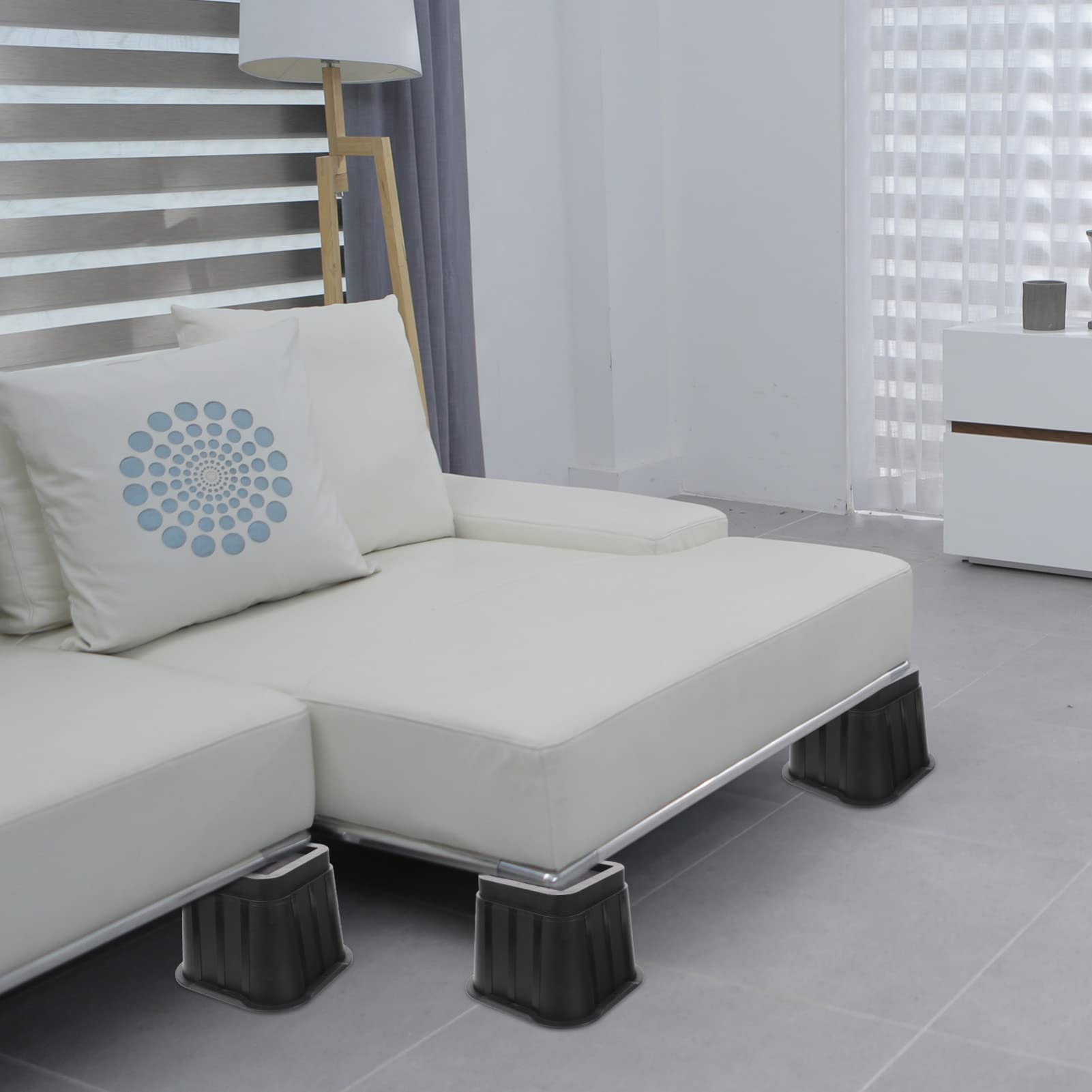 DOITOOL 4sets Rialzi Per Letti Piedini Per Mobili Rialzi Per Piedini Per Mobili Cuscinetto Per Per Livellatore Per Per Per Per Cucina Camera Da Letto Soggiorno Armadio Letto Divano Scrivan