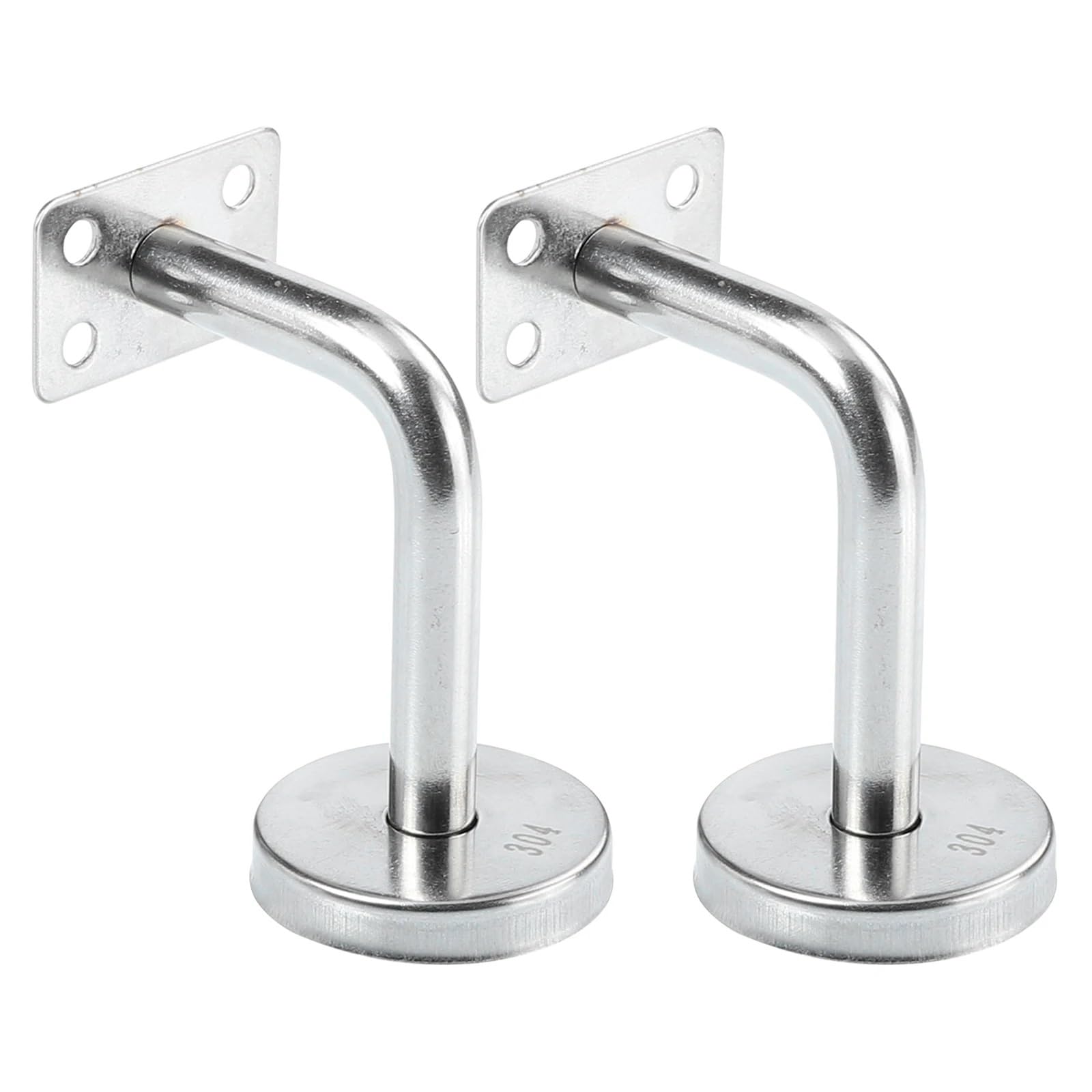 VAYEODEYU Handrail Brackets 10-Pack Stainless Steel 50x60mm Wall Mount for Stair