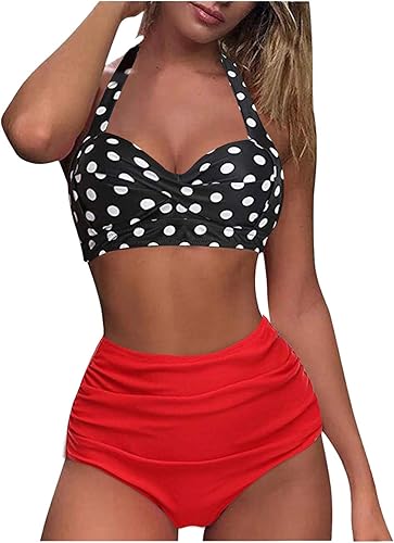 Miniatura 2 de Swimsuits for Women Board Shorts Waist High Print Push Swimwear Set Bathing Up Leopard Long Swimming Shorts