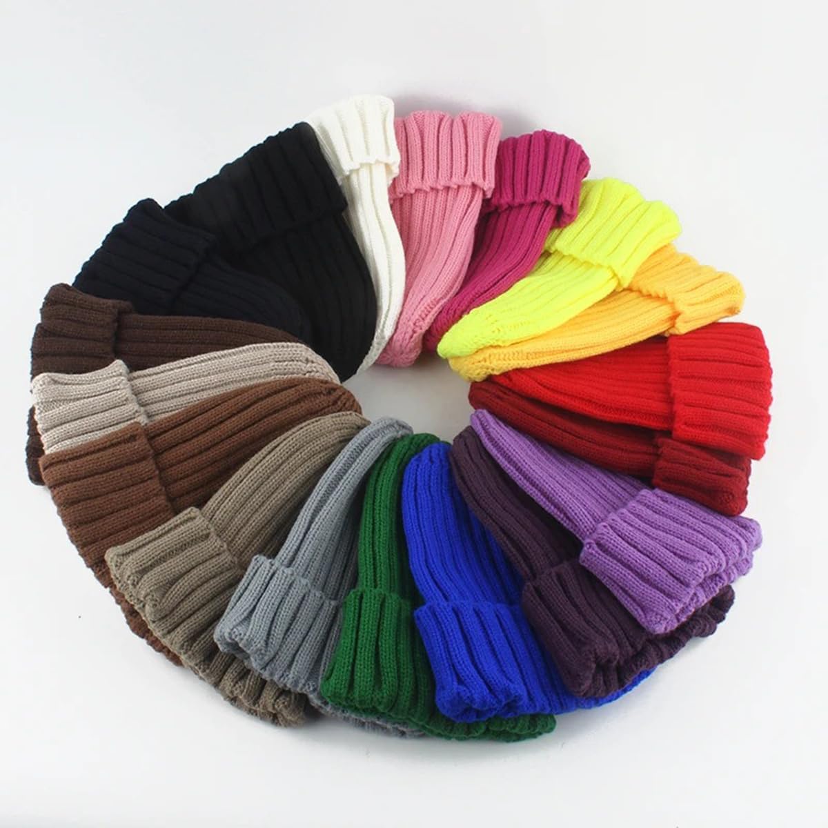 Berretto Invernale Elastico E Morbido con Risvolto per Uomo E Donna, Cappello Classico Unisex in Maglia con Teschio per Lo Sci