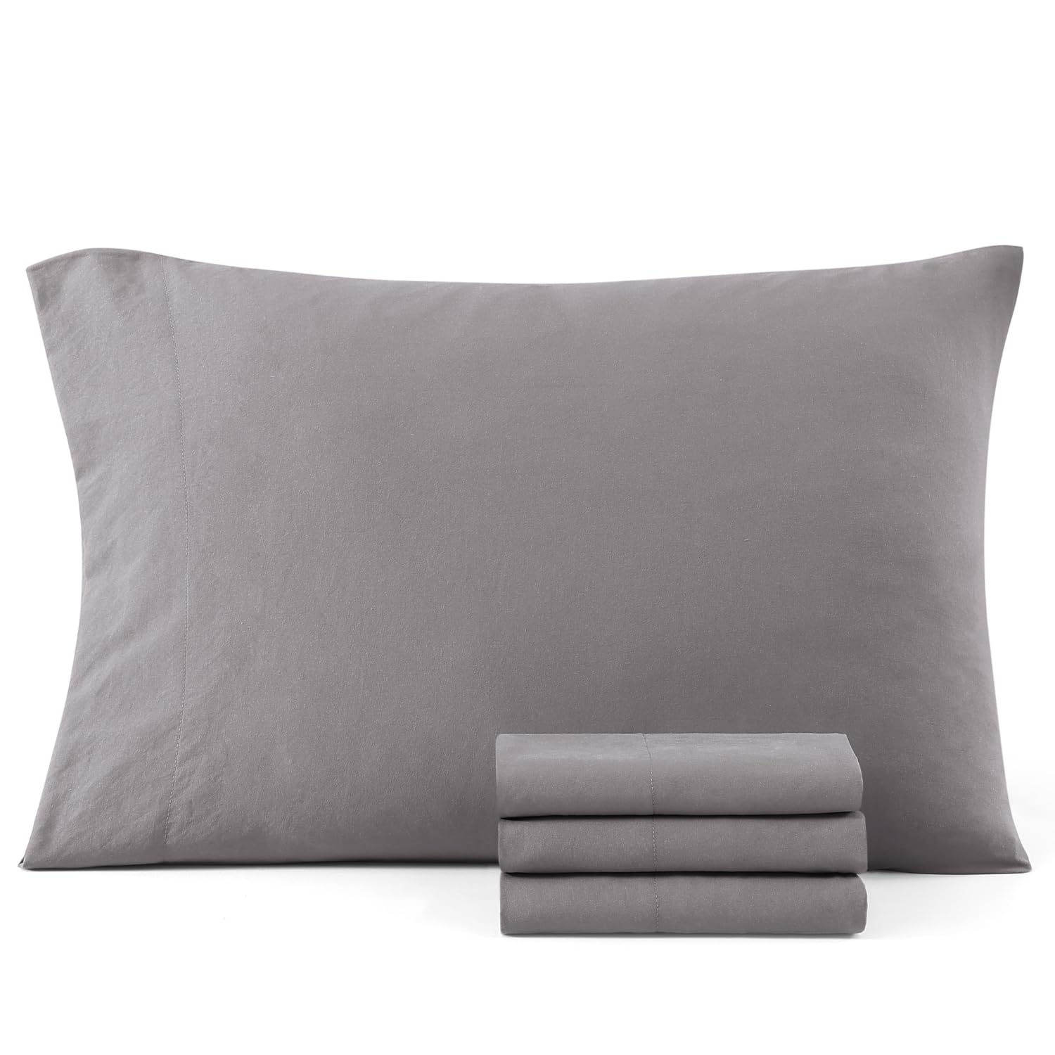 Set di 2 Federe in Seta per Cuscini Letto (50x80 cm) - Lusso Ipoallergenico, Morbidezza Superiore, Ideale per Capelli e Pelle, Chiusura a Busta - Eleganza e Comfort per Ogni Stagione (Argento
