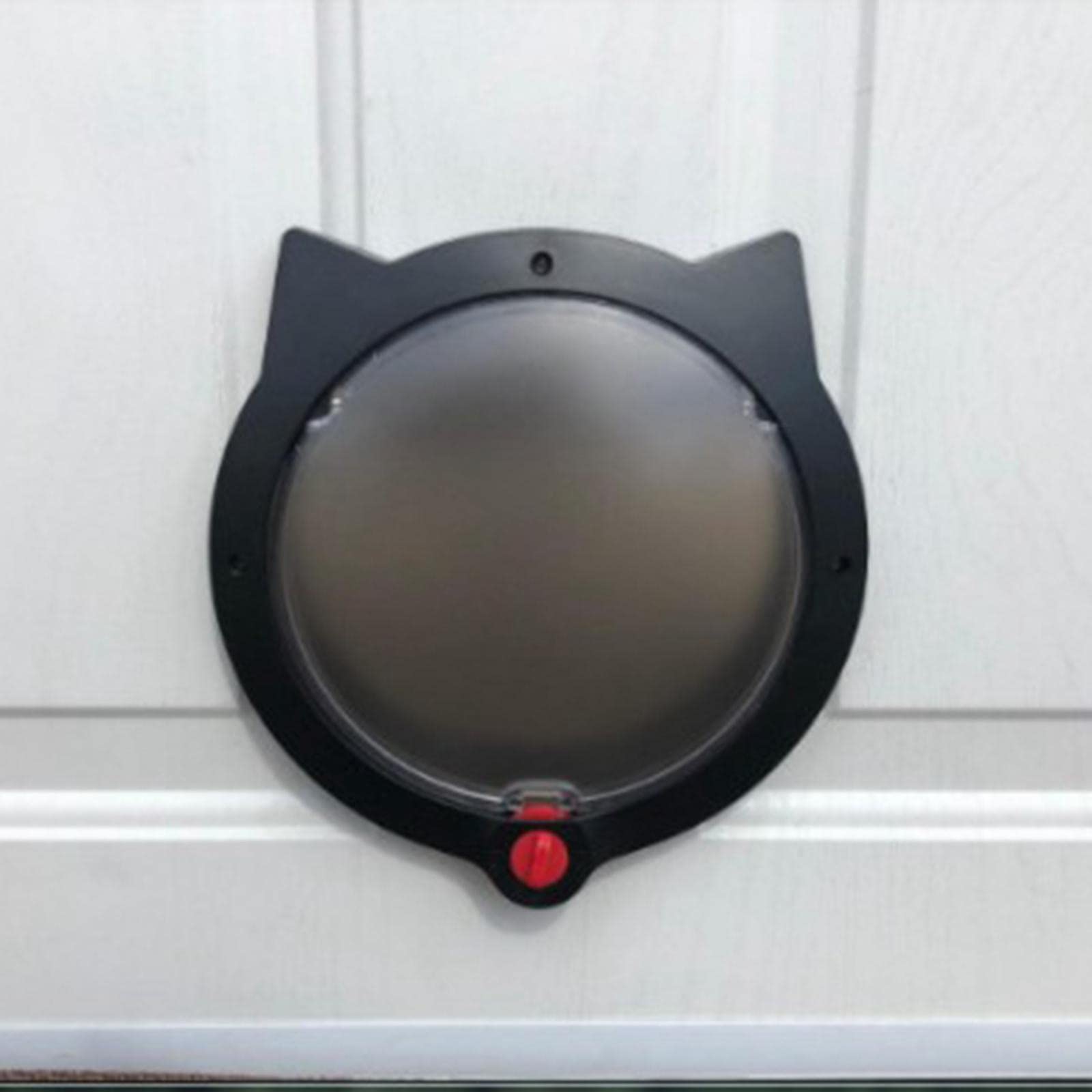 Porte pour Chat Pass Trappe Animaux Passage Litière Système de Fermeture Aimantée Installation Discrète Adaptée Aux Propriétaires D'Appartements