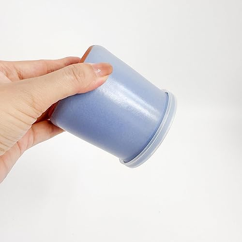 Miniatura 5 de Tapas para tarros de yogur La Fermiere (24 piezas) - Tapas de plástico para tarros de yogur La Fermière de 4.9 onzas, tapas de plástico selladas