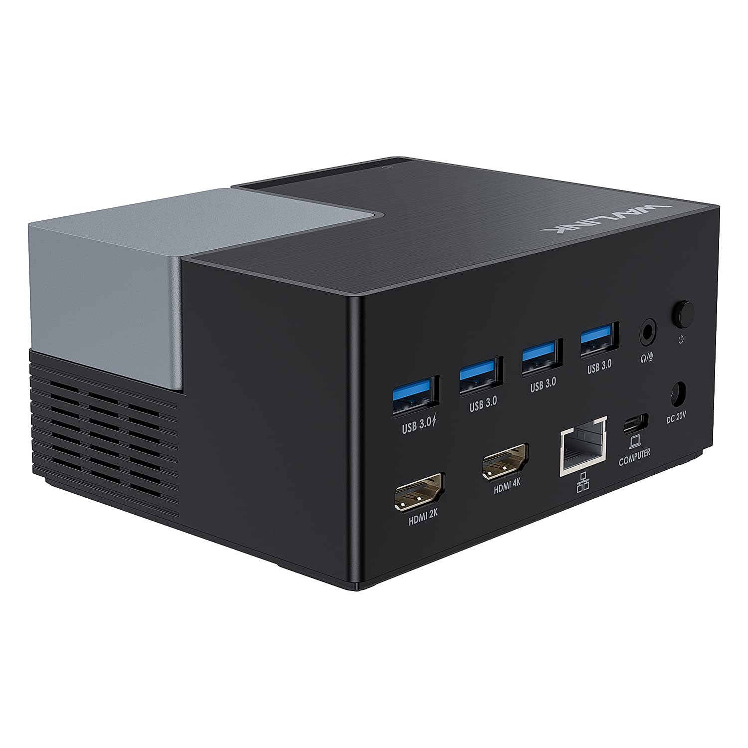 Stacja dokująca USB C z dwoma monitorami i 2 portami HDMI, stacja dokująca WAVLINK z podwójnym HDMI, wejście 130 W -PD, 4 porty USB-A, Gigabit Ethernet, audio, kompatybilna z Mac/Dell/HP/Lenovo