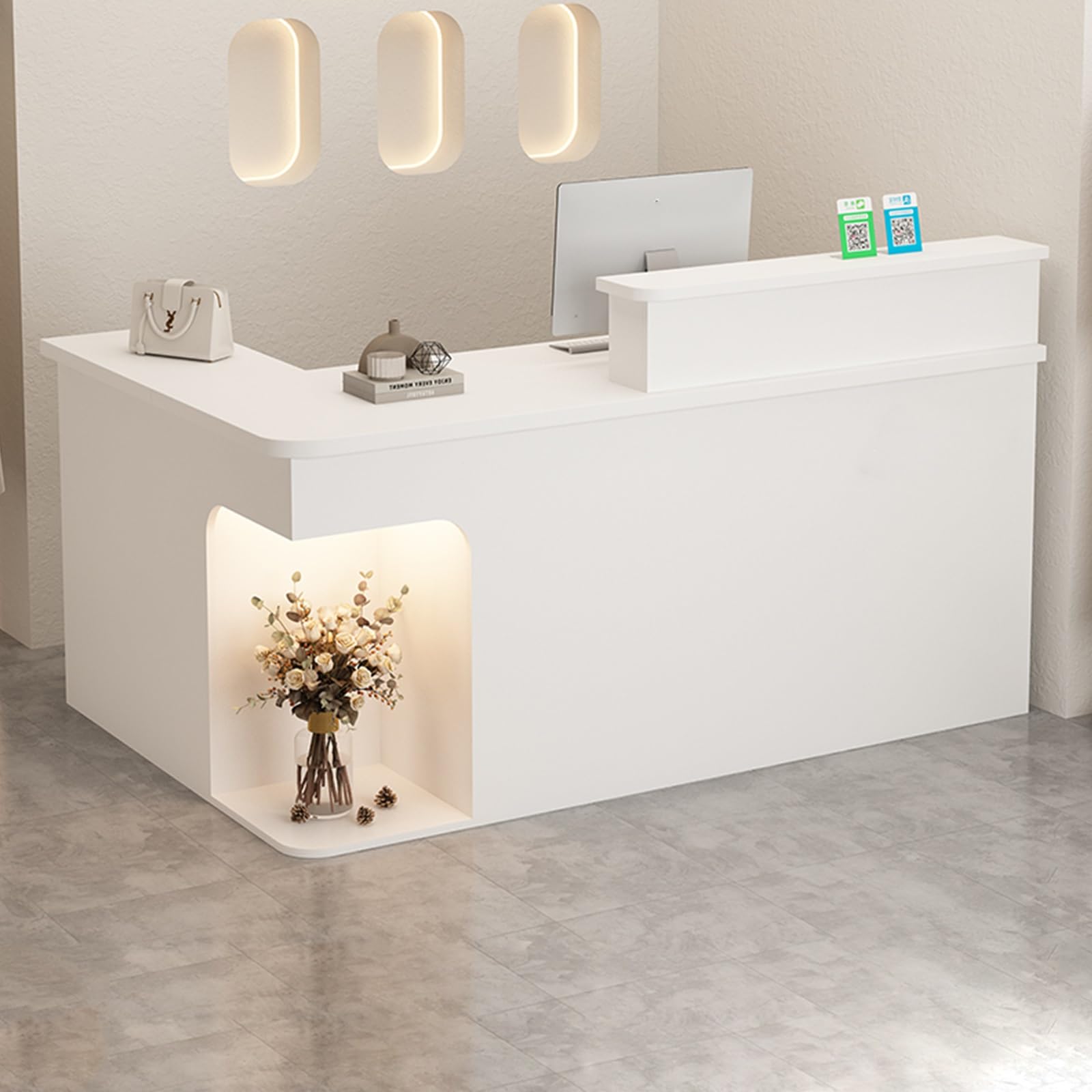 値下げ【直接受渡しのみ】受付 レジカウンター デスクチェア コンパクトデスク 値下げ【直接受渡しのみ】受付 レジカウンター デスクチェア