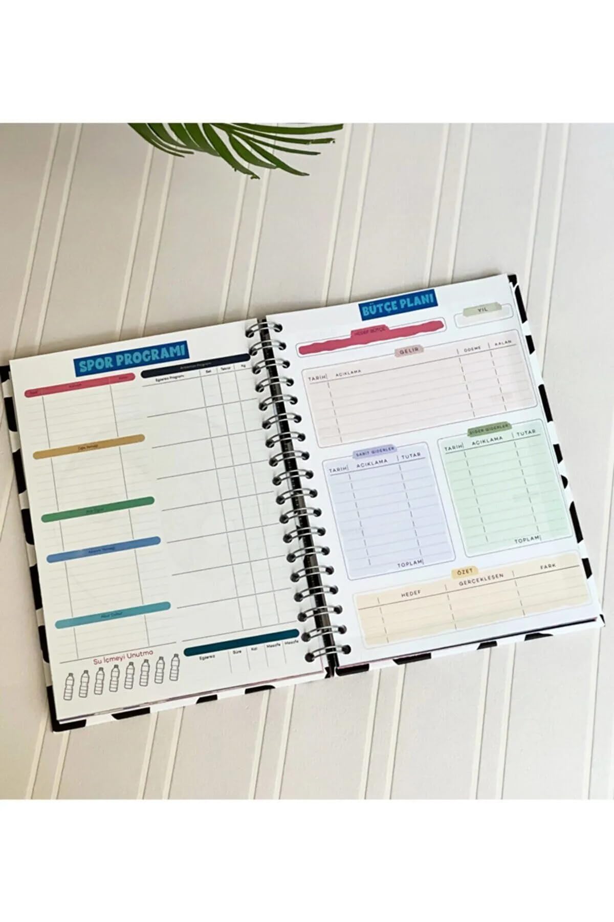 Bu Işıltılı Hayatı Ben Seçtim| Sticker'lı Tarihsiz Konuşan Ajanda Haftalık Planlayıcı Defter