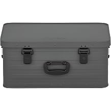 Enders Alubox Toronto M Grey, 47 litres, Aluminium Box 1 mm Wall Thickness, Splashproof, Stackable, Aluminium Box, Metal Box with Lid, Can be Used as a Transport Box, Grey #3886