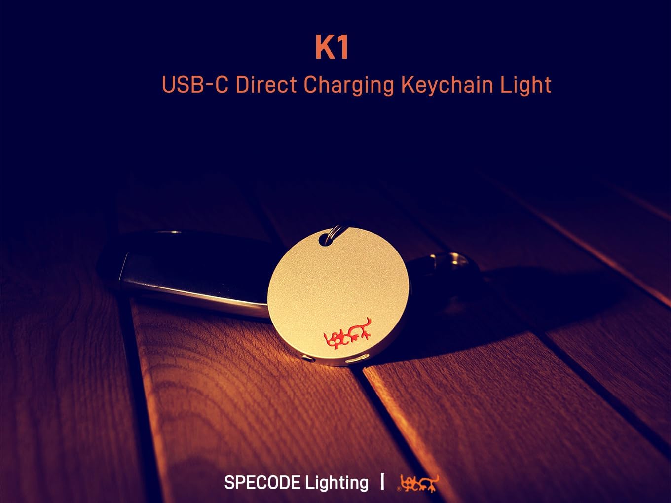 K1 USB-C Key Chain Flashlight Pocket LED Flashlight USB Rechargeable 6 Models