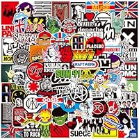 Rock and Roll Pegatinas, 100 Piezas Calcomanías de música rock
