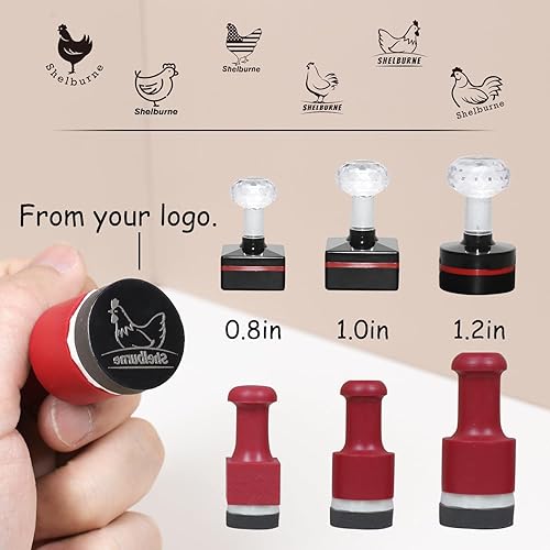 Miniatura 3 de Sello de Huevo, Sello de Huevo Personalizado, Sello de Huevo Personalizable, Sellos de Huevo para Huevos Frescos, Sello de Huevo Fresco de Granja