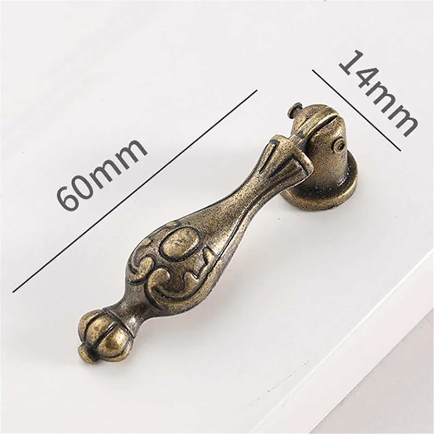1pc Drawer Door Knob Retro Cabinet Handle Add Antique Charm to Furniture Convenient and Secure Installation