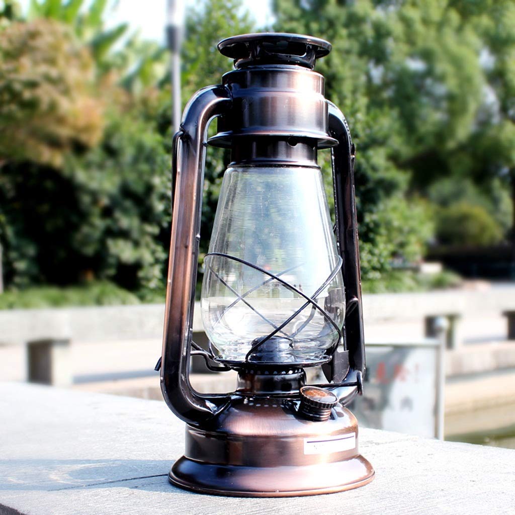 Amazon.com: Lámpara de farol de huracán, estilo vintage, lámpara