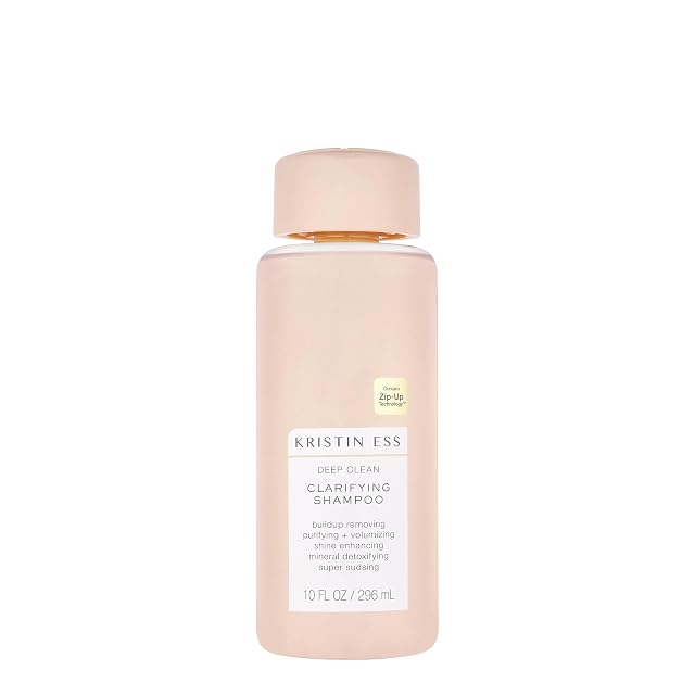Kristin Ess Deep Clean Clarifying Shampoo for Oily Hair Build Up Detox Purifying Cleansing Oily Hair Treatment -