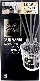 サワデー香るスティック グラン パルファム ノアール [広い空間に大きめサイズ] 本体 140ml 小林製薬 | 【まるで香水のような 部屋の芳香剤 】 芳香剤 部屋用 【 部屋 玄関 に映える ディフューザー 】 ルームフレグランス フレグランスディフューザー リードディフューザー