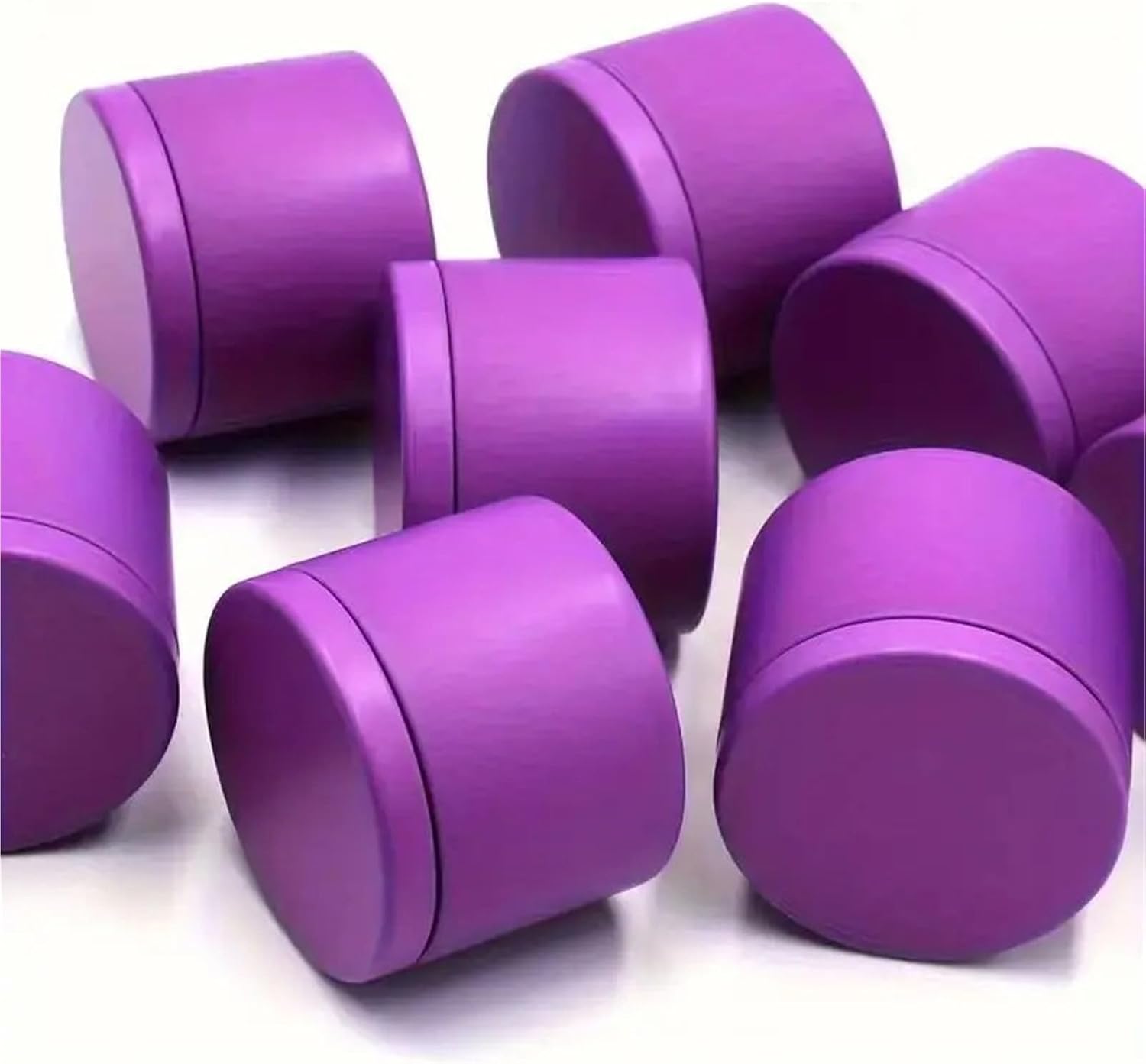 HongJP Candle Tins 24pcs Candle Tin Jars Containers with Lids 4 Oz/8oz for Making ''Red Green Gold Purple''(Green-8oz)