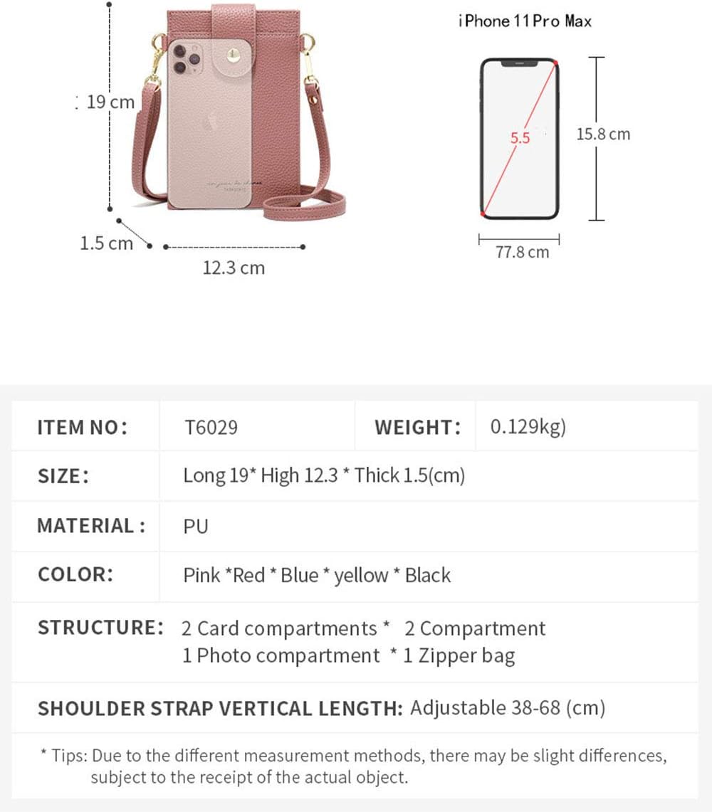 Valentoria Womens Crossbody Cellphone Bag Small Shoulder Purse Card Wallet Satchel Pouch - Image 7