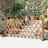 Hebezaun Zaunpaneel Teleskop Gartengitter Terrasse Verteiler Rasengitter Holzzaun Gartenparavent...