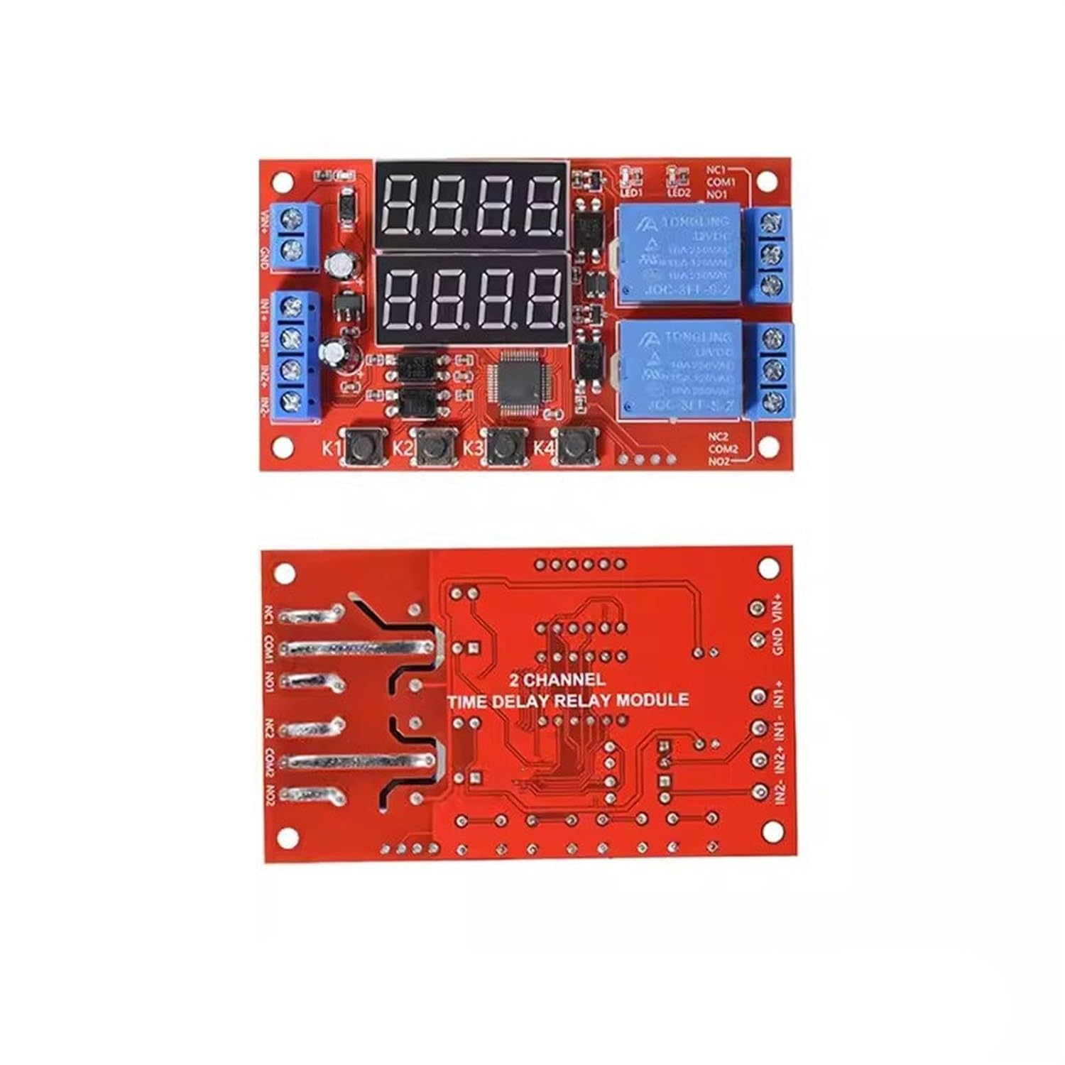 DC 5V 12V 24V 10A Adjustable Time Delay Relay Module LED Digital Timming Relay Timer Delay Trigger Switch Timer Control Switch (Color : 24V)