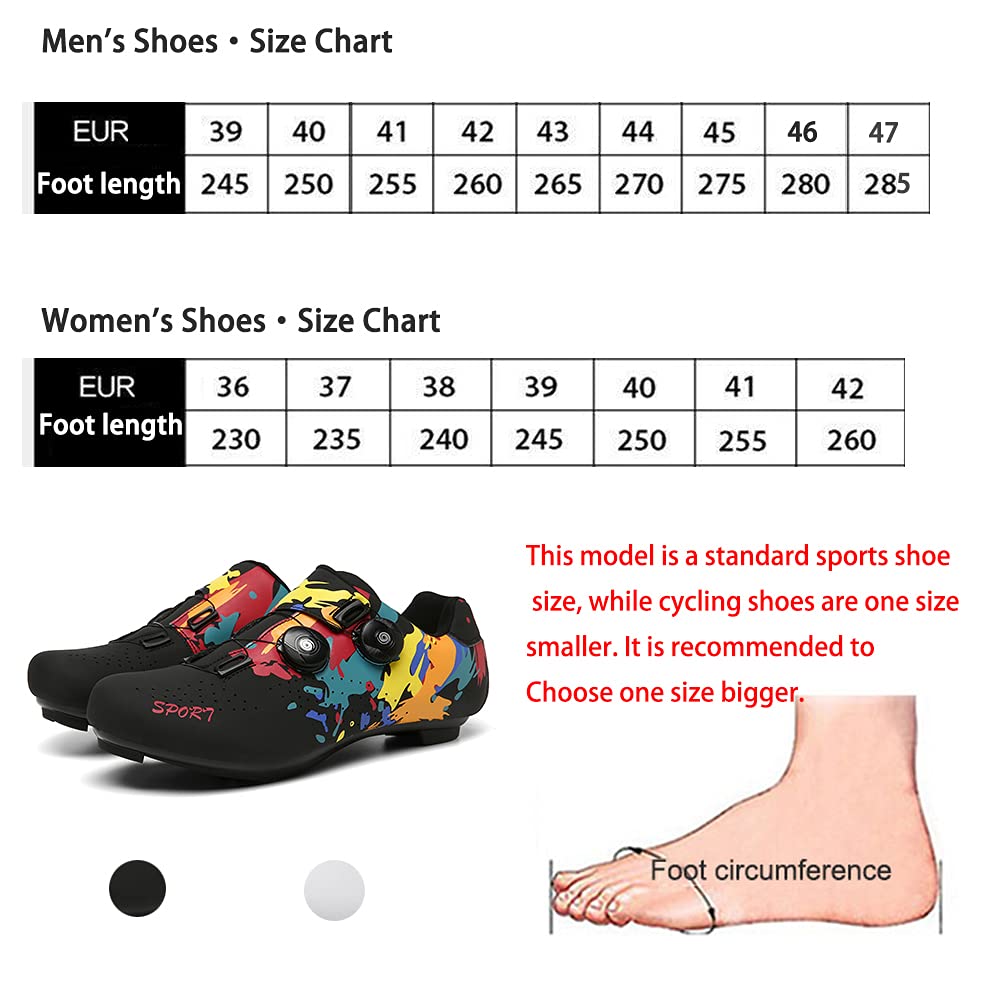 Fahrräder für Männer Frauen Rennrad Mountainbike SPD/SPD-SL Kompatible Stollen Schuhschloss Pedal Radschuhe