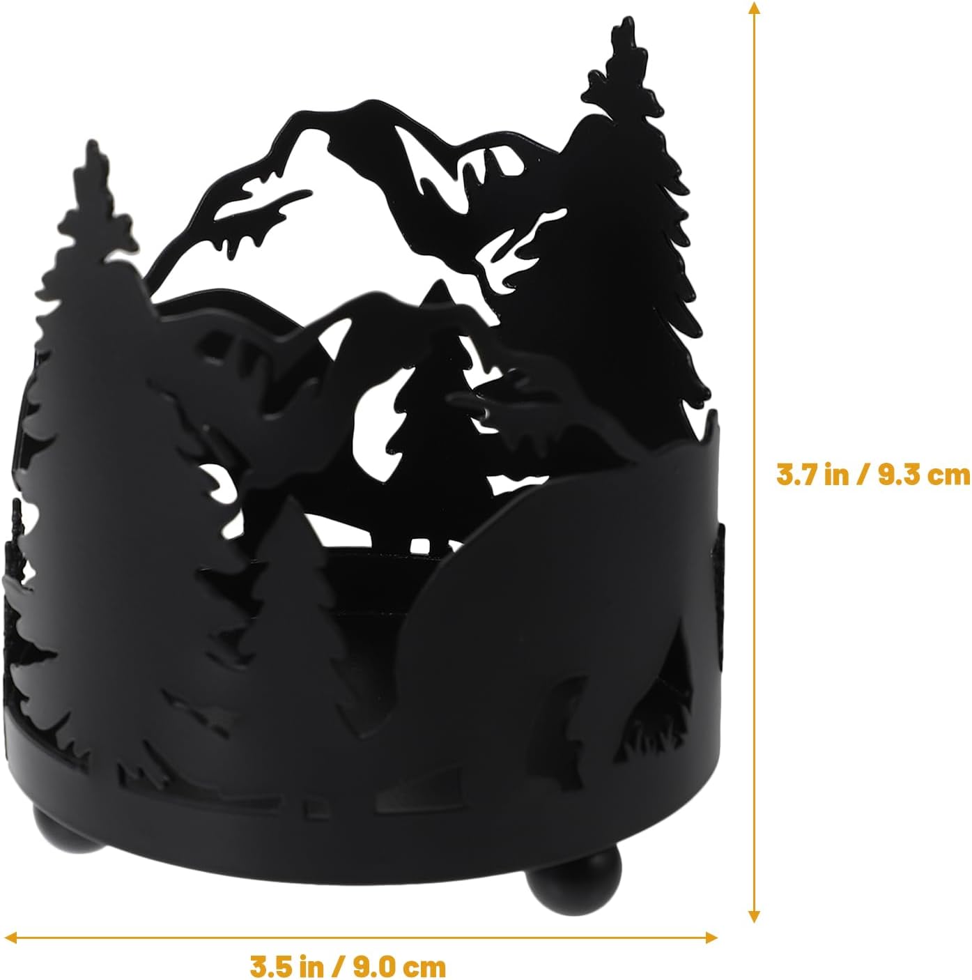 LOGOFUN Christmas Tree Candle Holder Metal Christmas Tree Holder Desktop Xmas Party Decorations