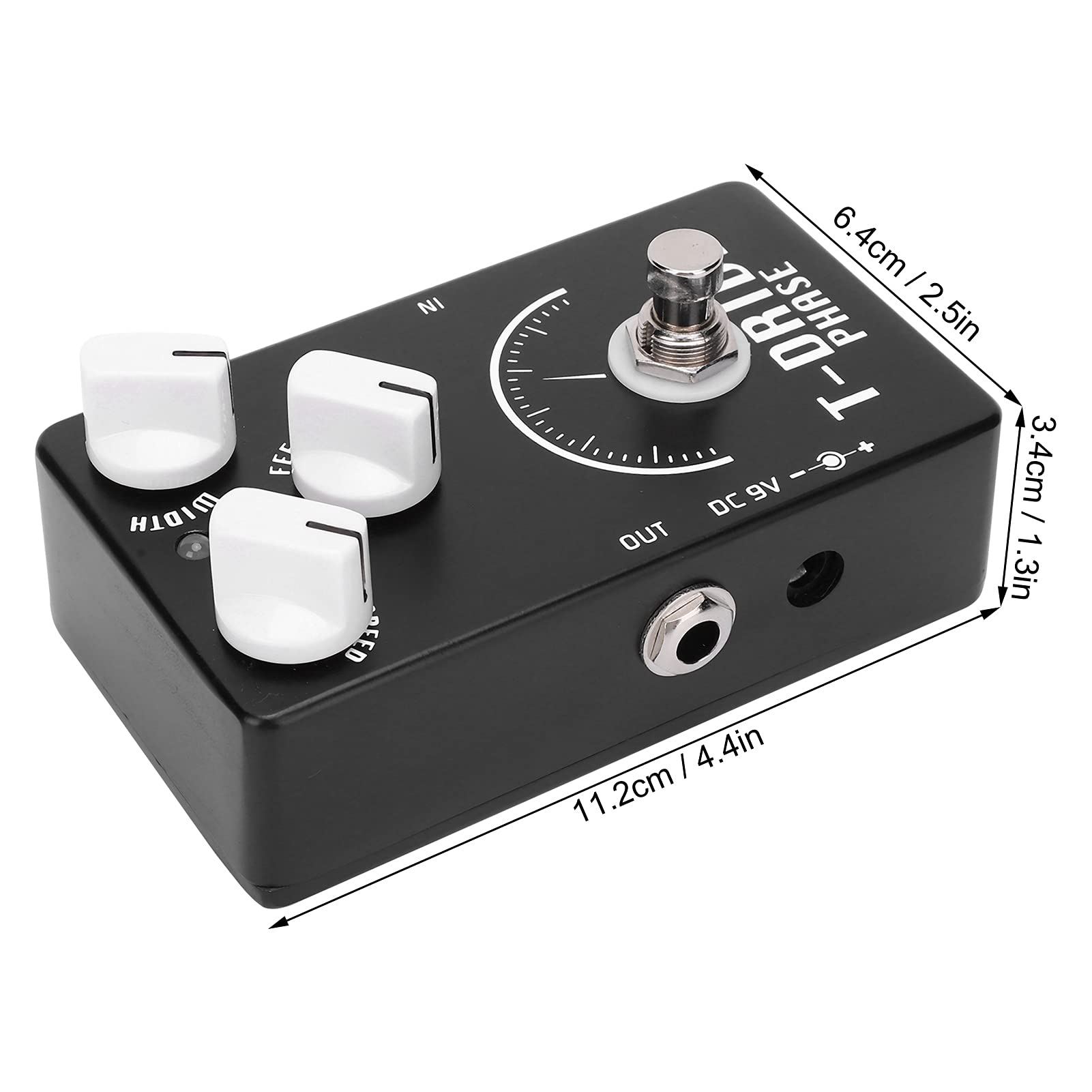 Phase Shifter Pedal, Gitarren-Phaser-Pedal Langlebiges professionelles Metall für Gitarristen für E-Gitarre für Musikliebhaber