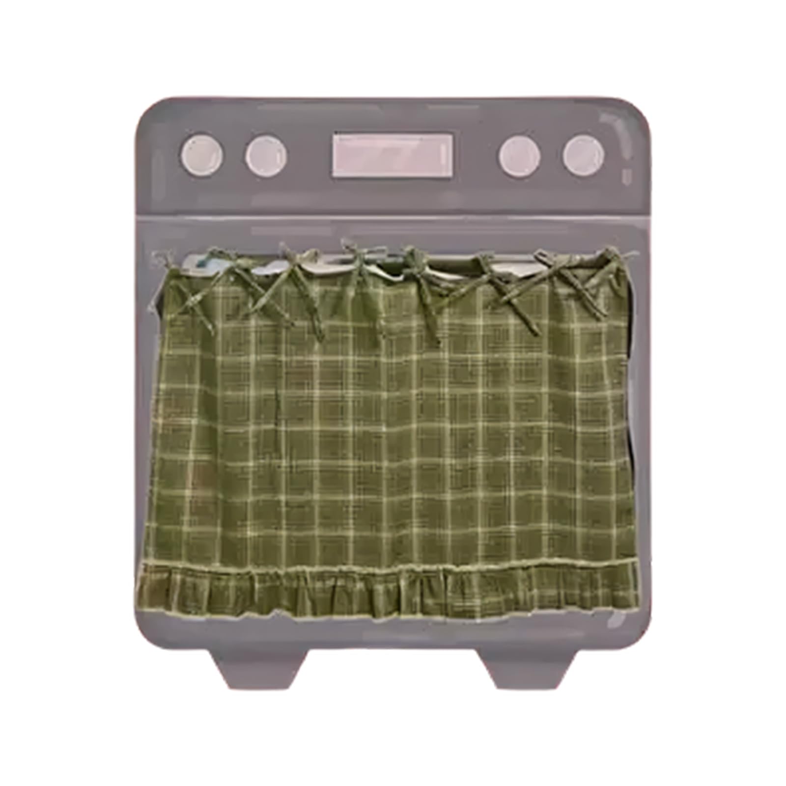 YTtkku Farmhouse Oven Skirt Handcraft Decoration Blends Practicality with Aesthetic Appeal for Home Use Elegant Oven Decoration