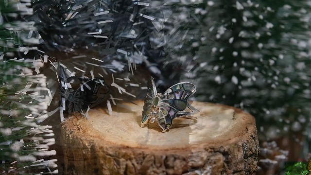 YLT Anillos De Mariposa Para Mujer, Plata De Ley