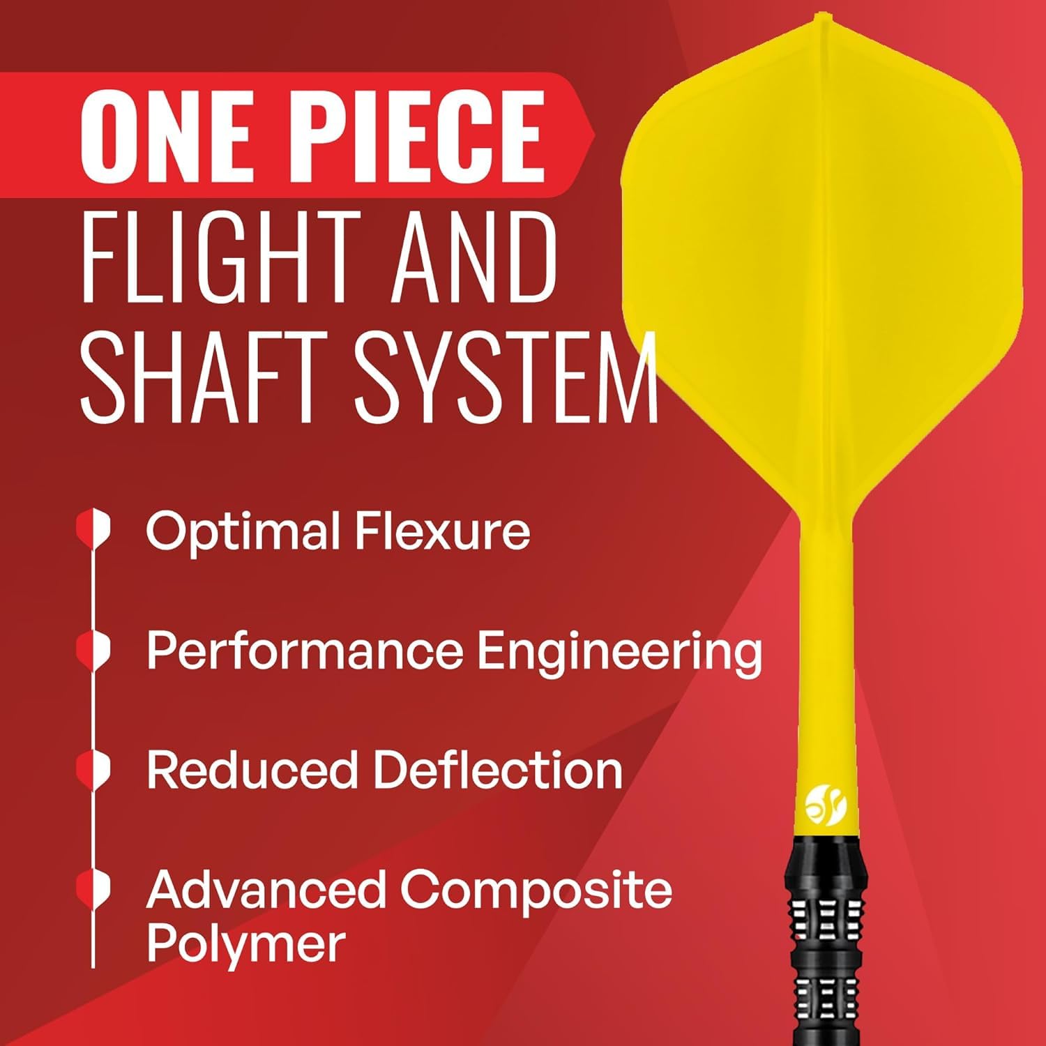 Shot! Darts Flight Deck One Piece Dart Flight and Shaft System, Reduced Deflections, Standard Shaped Flight (350 Micron) - Image 4