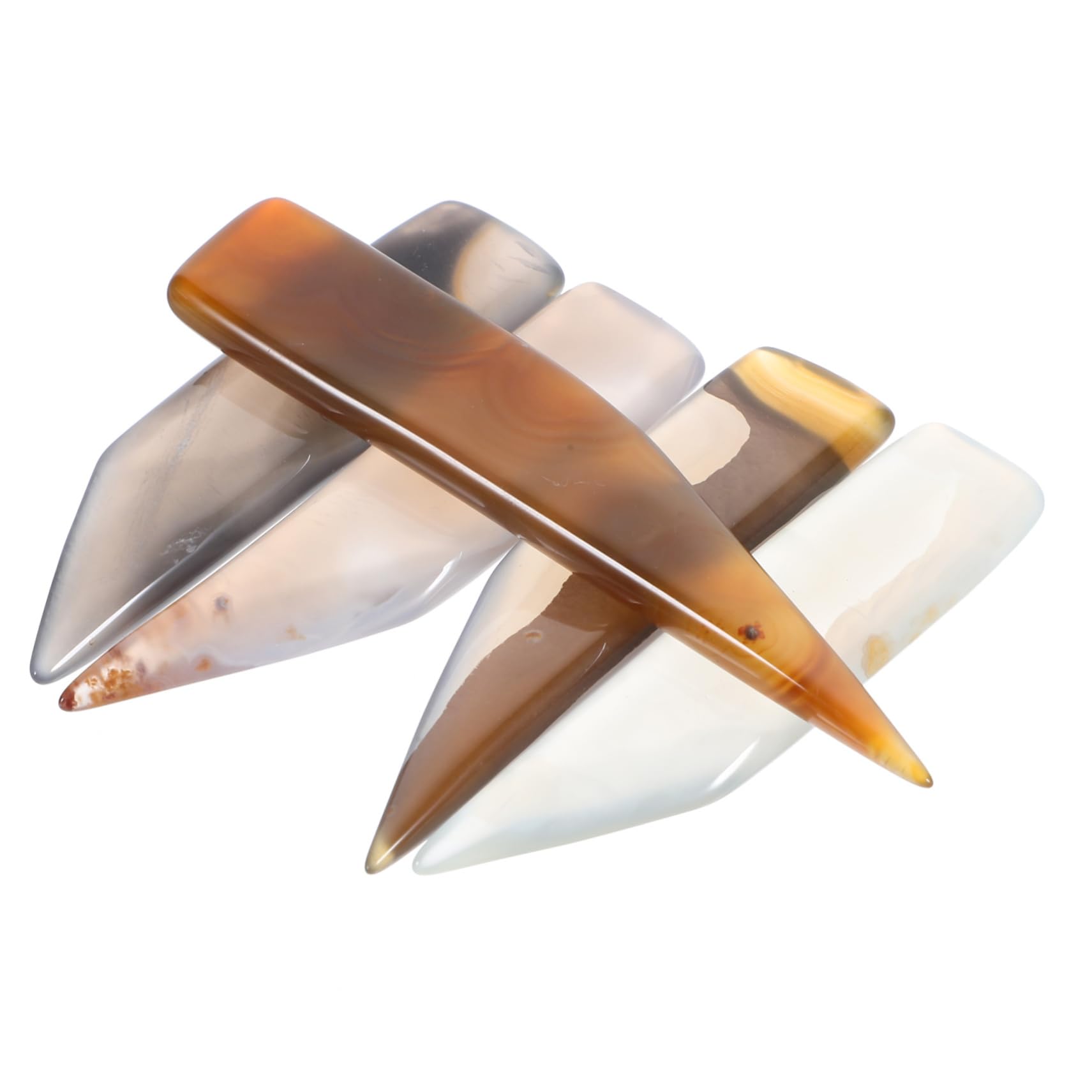 GLSTOY Jewelry Polishing Accessories 5pcs Burnishing Cutters for Polished Jewelry Silver Cleaner Random