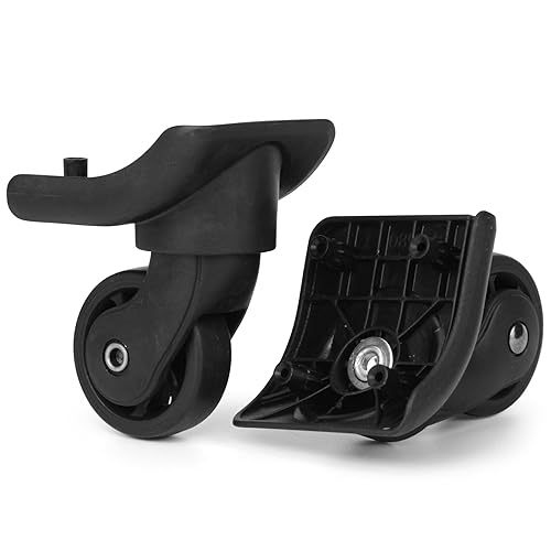 Kit de repuesto de ruedas de equipaje, rueda giratoria de 360 grados para viajes, juego de ruedas de reparación de plástico, ruedas silenciosas,