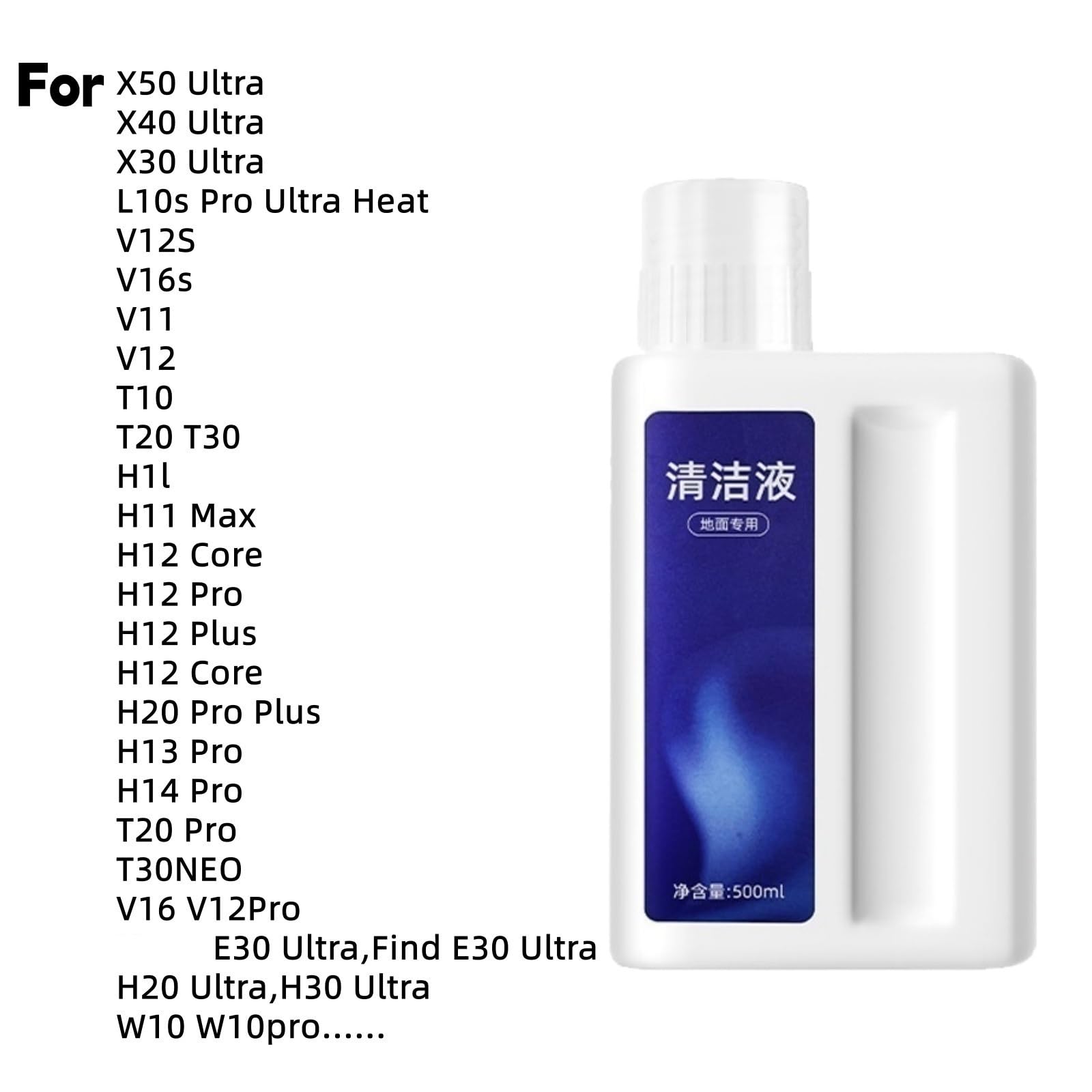 Líquido limpiador de suelos for aspiradoras, compatible con Dreame W10, L10 Ultra, L10S Pro Ultra, D9Max, X40 Pro Ultra, detergente for suelos.(3pcs)
