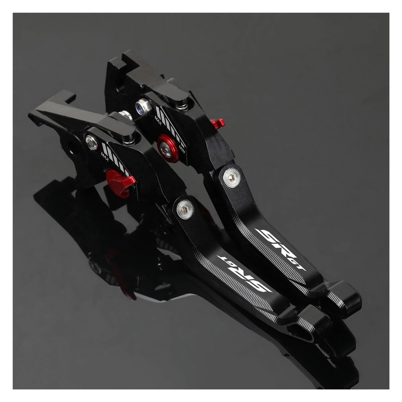 Parte Moto Leva di Frizione del Freno per Aprilia SR GT 200 SR GT200 2022-2024 Allungabile Pieghevole Regolabile Maniglie Leva 1 Coppia Accessori(Nero)