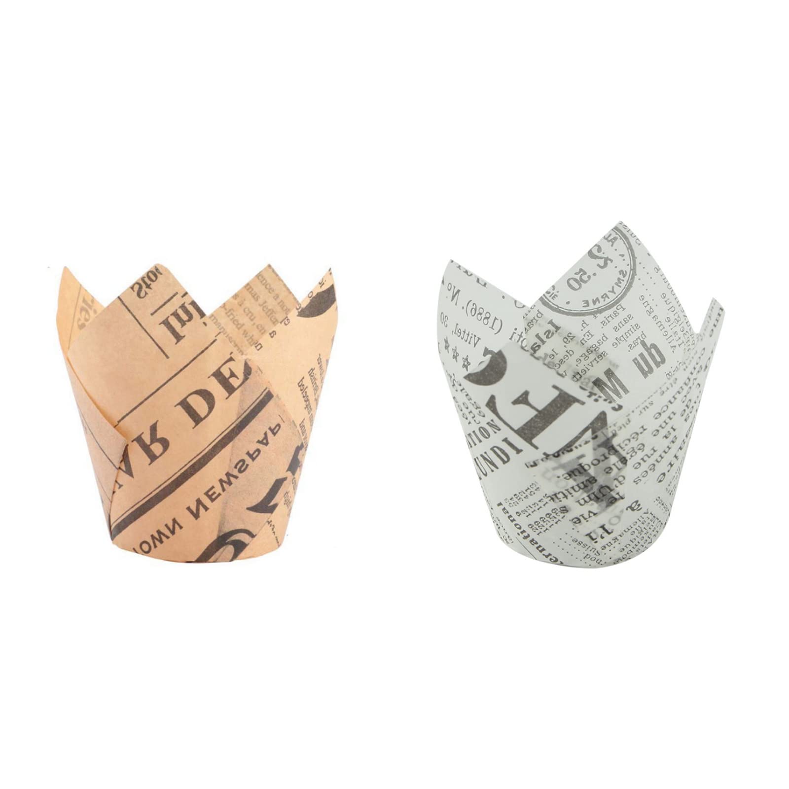 Pirottini In Carta Per Muffin CTForest - 100 Pezzi, Design A Fiore, Resistente Al Calore | Per Forno, Festive, Decorazioni - Foto 8