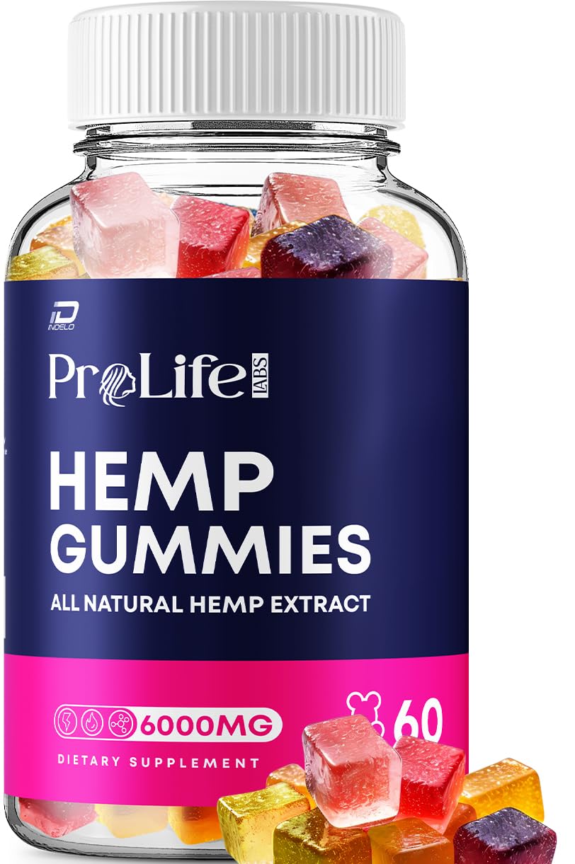 Prolife Hemp Gummies - with Hemp Seed Extract Pro Life Labs Gummies Tinnitus Herbal Supplement, Health and Wellness Support, All Natural Prolife Gummy (1 Pack - 60 Gummies)