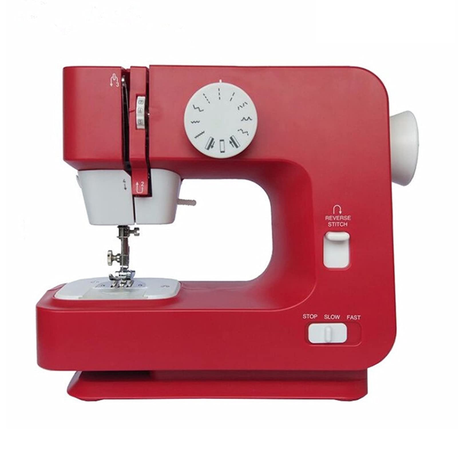 FBJAMZ Portable 12Electric Sewing Machine,with Foot Pedal Accessories Adjustable Speed for Beginners,Ideal for Women Mending Projects