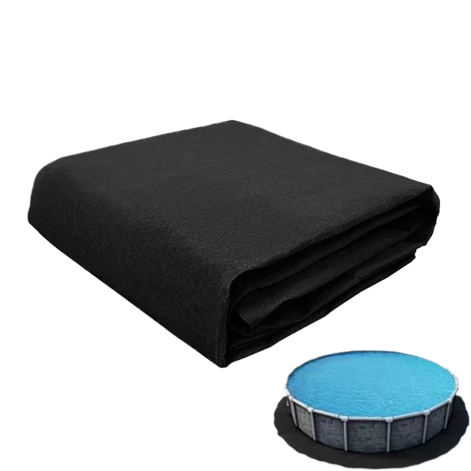 Tapis de Sol pour Liner de Piscine Hors Sol Tapis Protecteur Robuste Rond