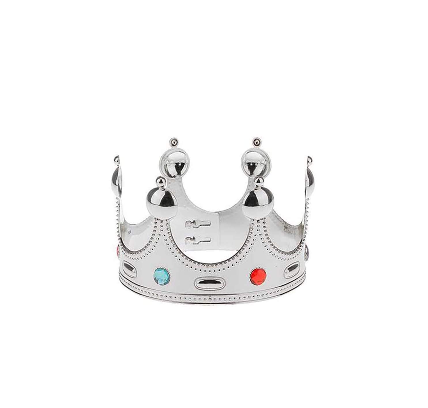 King Crown Prince Costume Accessory Birthday Party Decorations For Kids (Silver)