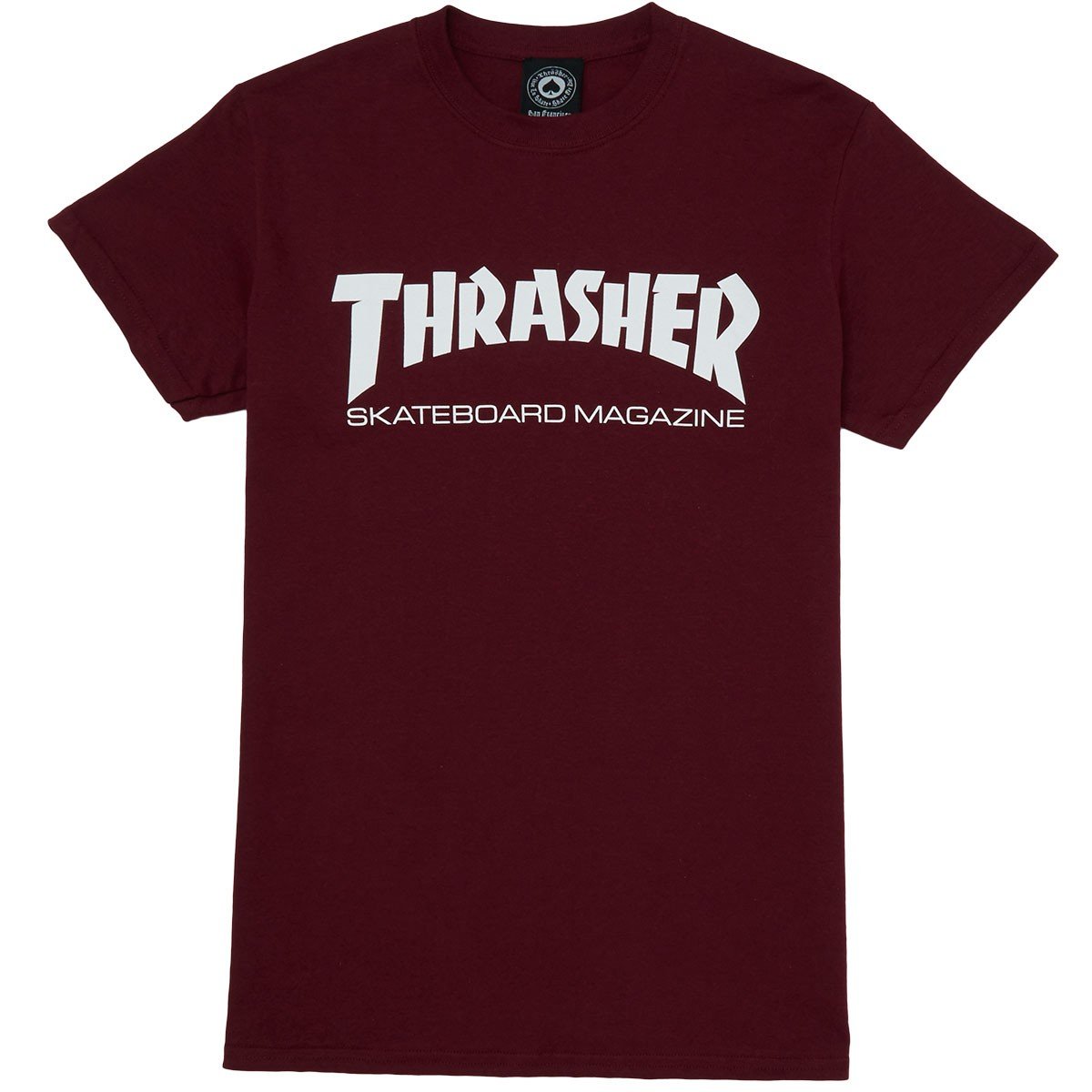 Skate Mag Logo T-Shirt (Maroon)
