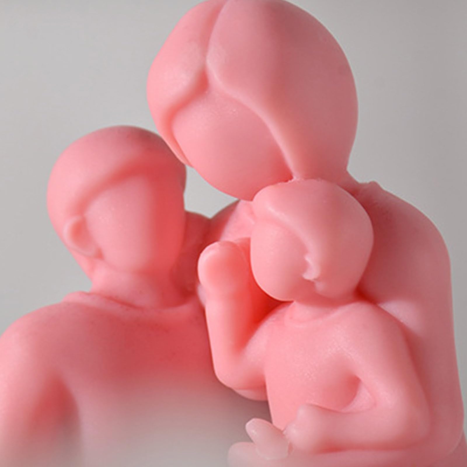 Stampi a coppia, in silicone epossidico, per fondente, cioccolato, caramelle, madre e figlio, coppia in resina per decorazione domestica