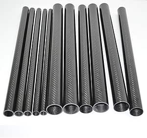 Tubo In Fibra Di Carbonio 3K 1 Pz Tubo In Fibra Di Carbonio 3K Twill Lucido