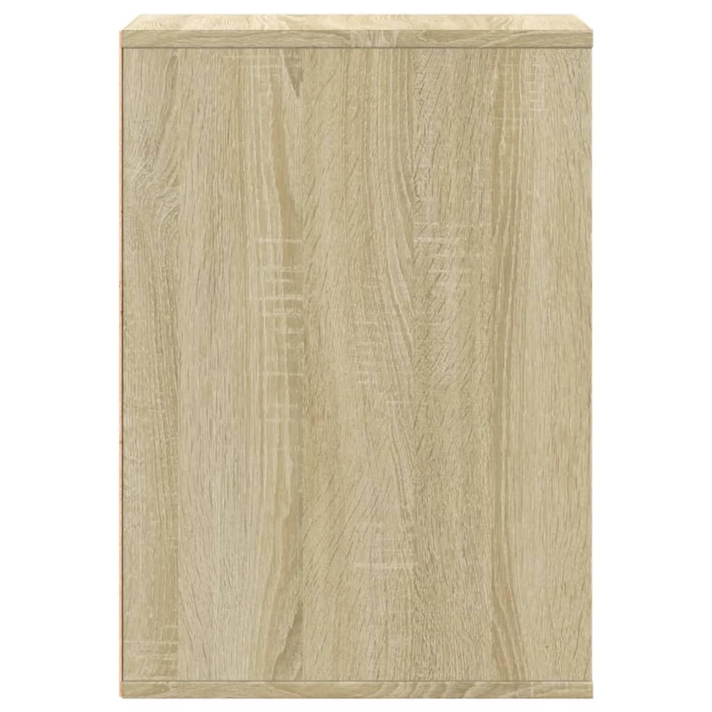 vidaXL Cassettiera Angolare Rovere Sonoma 80x41x58cm Legno Multistrato, Mobile con cassetti, armadietto con cassetti, portaoggetti con cassetti