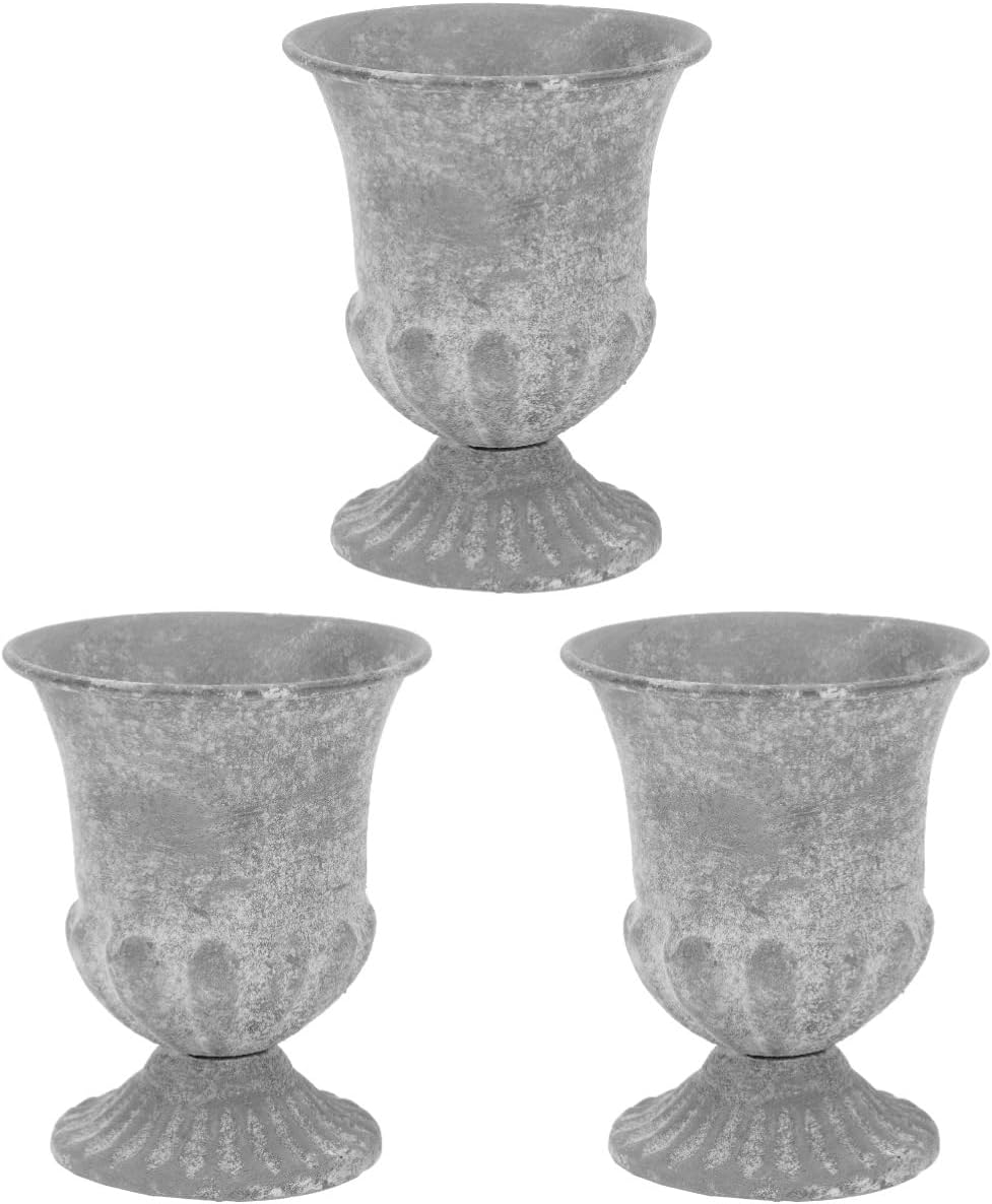 3pcs Wrought Iron Vase Household Iron Vase Flower Vase