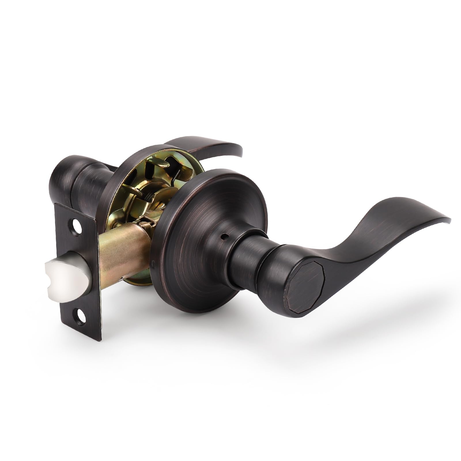 KNOBWELL Rubbed Bronze Door Handles - Modern Style -16 KNOBWELL Rubbed Bronze Door Handles - Modern Style -16