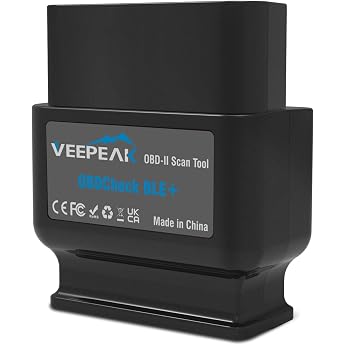 Veepeak OBDCheck BLE+ - Bluetooth 4.0 OBD2 Adapter Diagnostic Tool ELM327 iOS Android BimmerCode | iOS・Android対応、BimmerCode・B